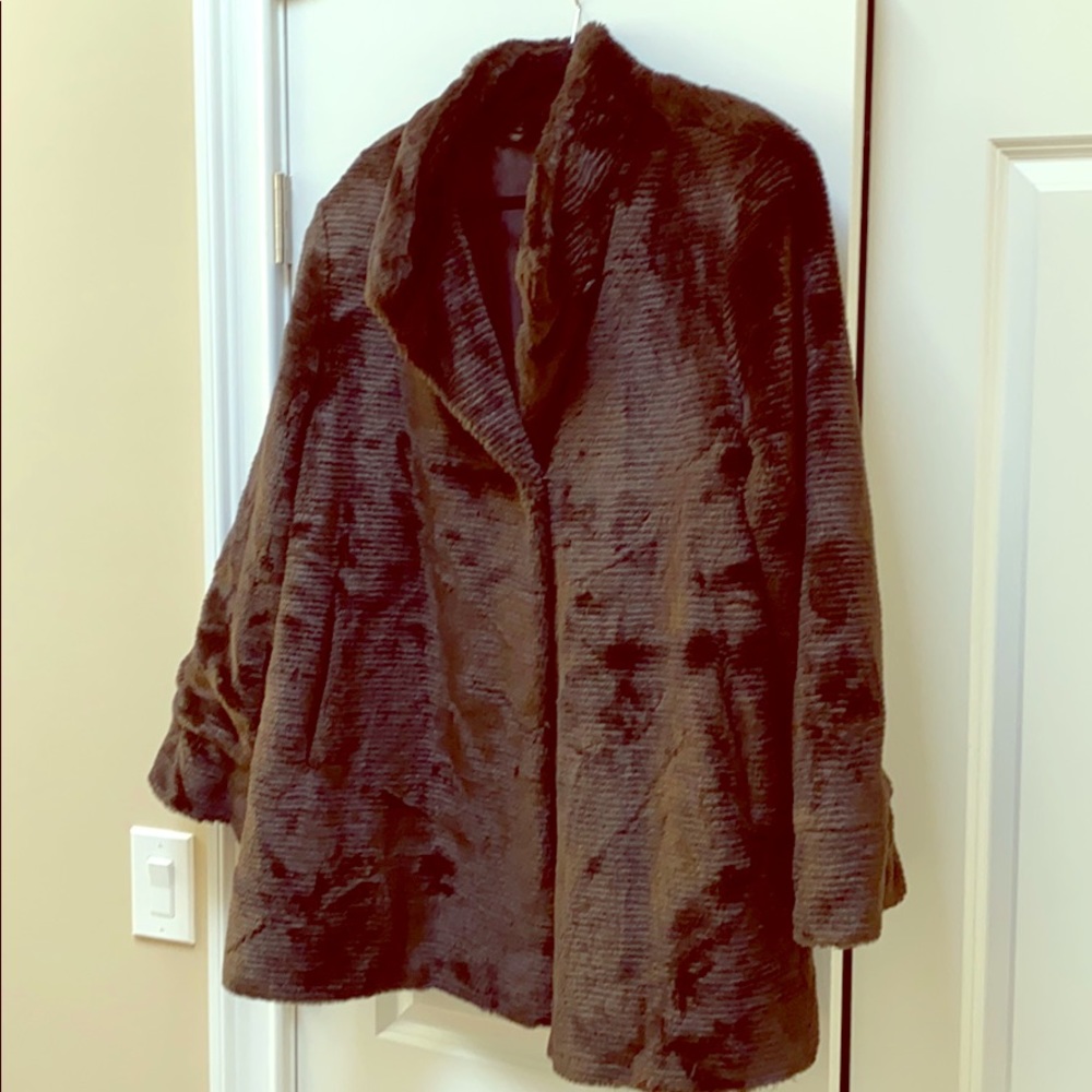 Faux fur coat